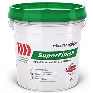 Шпатлевка финишная готовая "DANOGIPS SuperFinish" (28кг/17л)