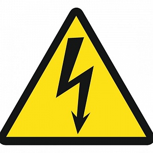 Наклейка знак электробезопасности "Опасность поражения электротоком "100*100*100 мм Rexant / 56-0005