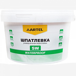 Шпатлевка SW универсальная водостойкая Waterproof, ведро, 25 кг (Артель)
