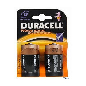 Батарейка LR20 "Duracell", 2шт/уп
