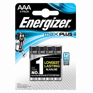 Батарейка AAA (LR03) "Energizer Max Plus", 4шт/уп