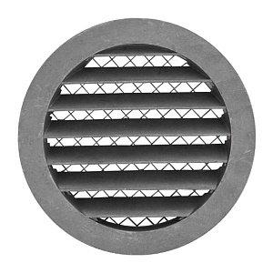 Решетка вентиляционная алюминиевая круглая D150 (фланец D125) 12,5РКМ