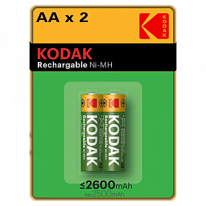 Аккумулятор AA (HR6) "Kodak", 2600mAh, 2шт/уп