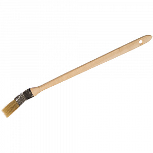 Кисть радиаторная, 1,0" (25мм), натуральная щетина, деревянная ручка, "FIT"