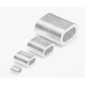 Зажим алюминиевый для стальных канатов DIN 3093, 5 мм